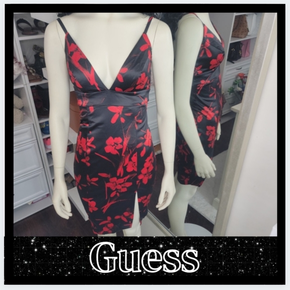 Guess Dresses Guess Sleek Plunge Dress Poshmark